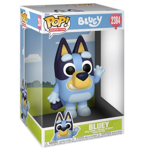 Image of Funko Pop! Jumbo: Bluey - Bluey - Collectable Vinyl Figure - Gift Idea - Official Merchandise - Toys for Kids & AdultsFans - Model Figure for Collectors and Display