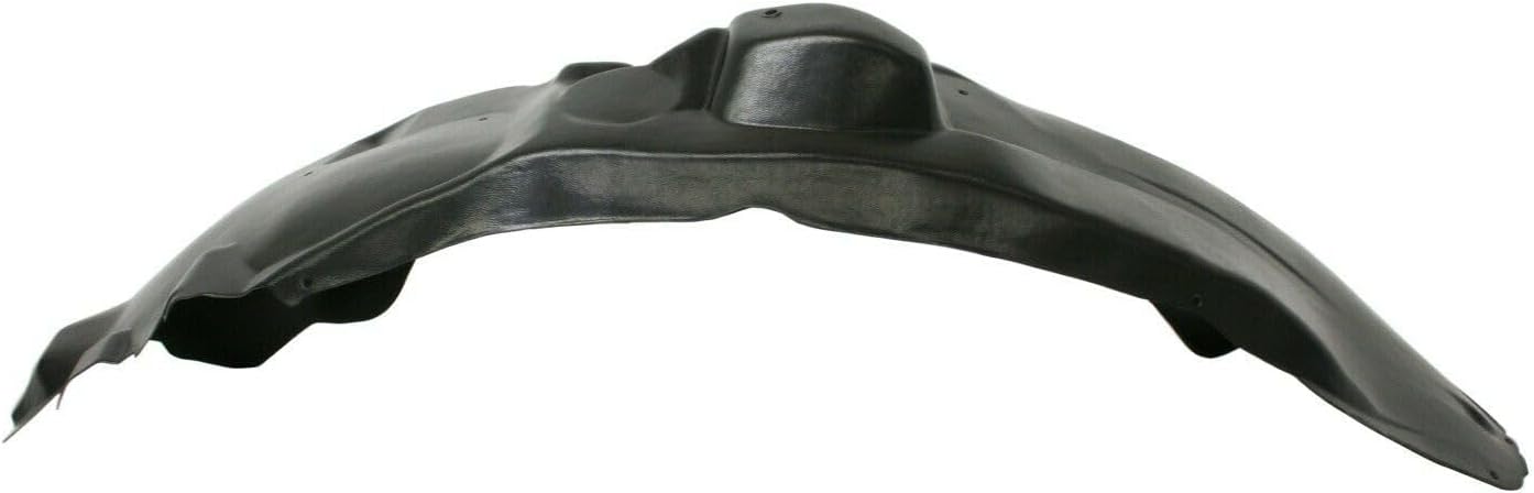 Splash Shield Plastic Compatible with Ford F150 FX2 10-14 & FX4/King Ranch/Lariat/Platinum/STX/XL/XLT 09-14 & Harley-Davidson Edition 10-12 Crew Cab Pickup Extended Front Driver Side