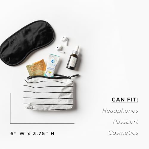 ALOHA Collection Mini Flora Pouch in Eve, Lightweight, Packable & Splash-Proof - Durable, Washable, & Reusable Makeup Pouch for Cosmetics. Keeps Essentials Organized. Easy to Clean. (6" x 3.75")4