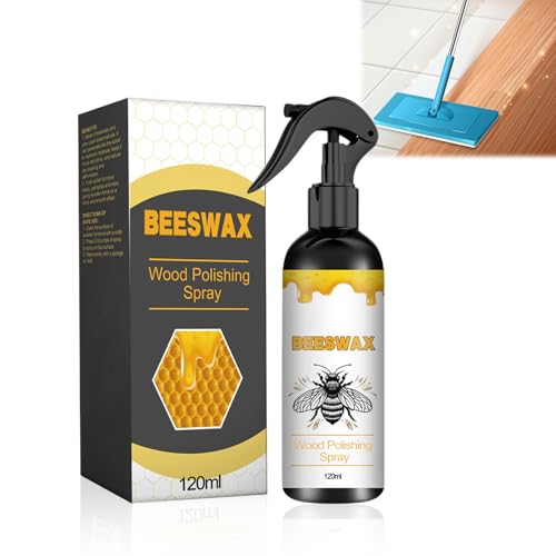 Bienenwachs Möbelpolitur Natürliches Mikromolekularisiertes Bienenwachsspray Natürliche Holzöl farblos für Möbelpflege & Holzschutz 120ML