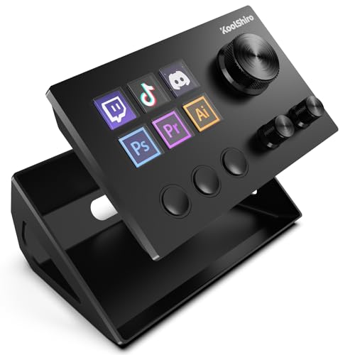 Stream Control Deck Studio Controller - 6 Macro Keys Streaming Keyboard trigger actions in apps and software like OBS Twitch YouTube for Live Streaming and Gaming
