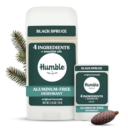 Image of Humble Aluminum-Free Deodorant Stick, Black Spruce - 2 Pack