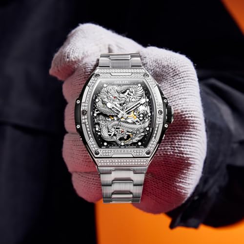 Image of OLEVS Automatic Gold Watches for Men Luxury Classic Stainless Steel Calendar Luminous Waterproof Watches for Men