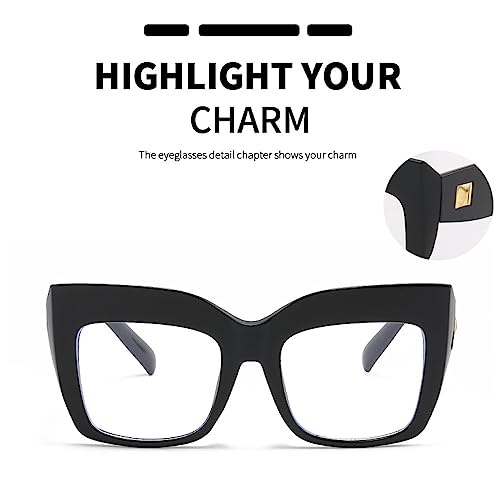 Monturas de gafas cuadradas de gran tamaño MUTYNE anteojos moda mujer 2