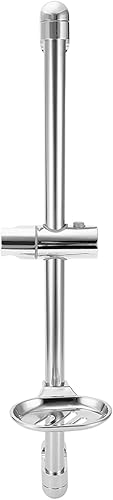 ViaGasaFamido Barra deslizante de ducha de 24 pulgadas, montaje en pared, de acero inoxidable, barra deslizante para baño con soporte de ducha de