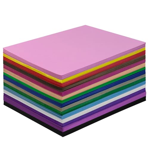 90 Blatt Moosgummi Platten 20x20 cm, 1mm Dick, Moosgummi in 15 Farben, EVA...