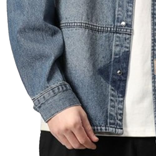 Chaqueta tipo camionero de mezclilla para hombre miniatura 3