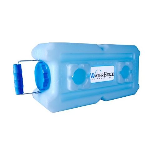 WaterBrick 1833-0001 Stackable Emergency Water and Food Storage Container, 3.5 gal of Liquid, 27 lb of Dry Food Products, Blue