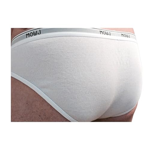 MOWJ Classic Men's Briefs Ultra Soft Stretch Ribbed Cotton Fabric | 3 Pack | Comfortable Fit with Contour Pouch | No Fly3