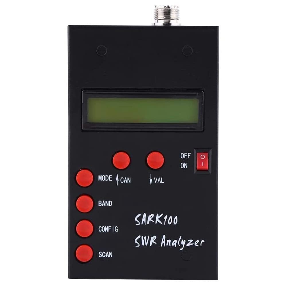 Analizador de Antena SARK100 Medidor de Antena SWR de Corta de 1-60MHz con Rango de MedicióN Utilizable de 1,0 una 9,99 SWR