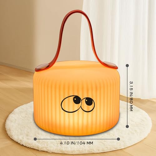 Image of Cute Lantern Night Lights for Children, Rechargeable Soft Light, Nursery Lamp, Bedrooms, Desks, and Lovely Gifts for Boys and Girls