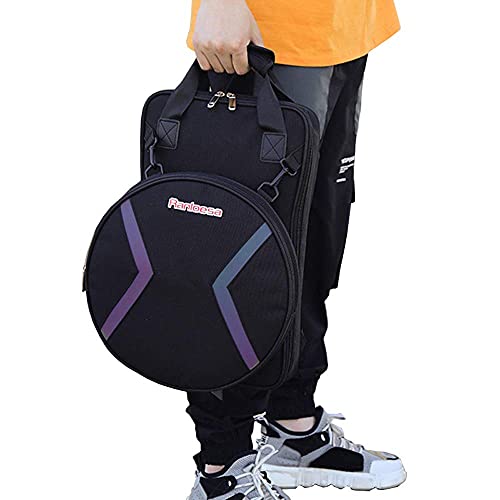 MoonEmbassy Silent Drum Pad Bag for 12 Inch,Drum Practice Pad Bag,Waterproof,with Adjustable Dual Straps Dumb Drum Practice Pad Bag - Thumbnail 2