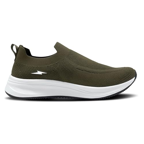 Image of BRUTON Men's Beige & Black Casual Loafer | Lightweight Cushioned Lace-Up Shoes | Breathable Fashion Footwear for Walking, Travel, College