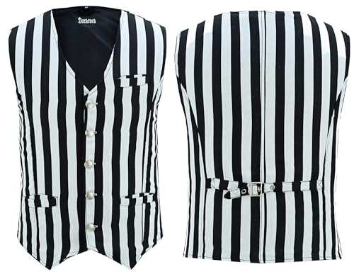 Darkrock Premium Men’s Designer Stylish Casual Brocade Black & White Vest/Wedding Vest/Prom Vest/Groom Vest/USA Sizes