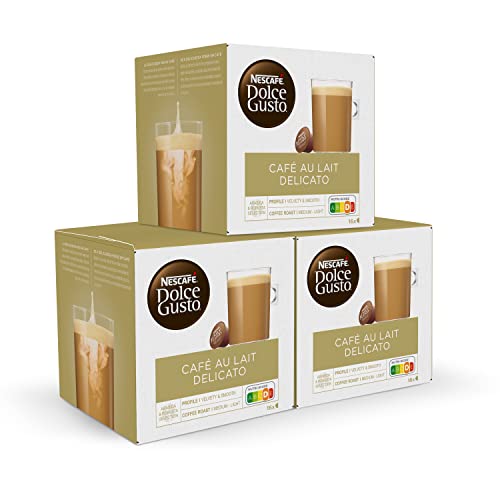 NESCAFÉ Dolce Gusto Café con Leche delicato - Cápsulas de Café,