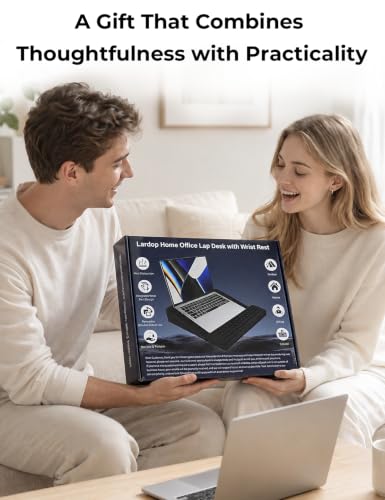 Image of Adjustable Lap Desk with Wrist Rest, Reversible Laptop Stand | Cooling Grip Surface, Fits up to 17'' Laptop, Portable Lap Desk with Pillow Cushion,Computer Tray for Home Office,Grass Green