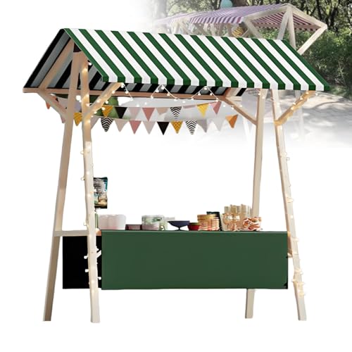 Chariot alimentaire bois pliable pour réussir son stand de vente extérieur léger
