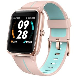 UMIDIGI Smartwatch Uwatch3 GPS, 1,3-inch waterdicht touchscreen en ingebouwde GPS-sporthorloge, fitnesstracker met…