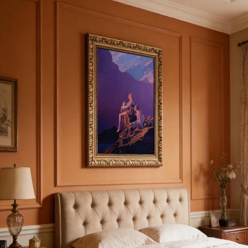 Impression sur toile Maxfield Parrish Contentment tableau mural 40x60 - 7