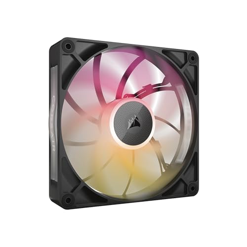 Image of CORSAIR iCUE Link RX140 MAX RGB 140mm PWM Thick Fan - High-Static Pressure - Magnetic Dome Bearing - Single Fan - Black