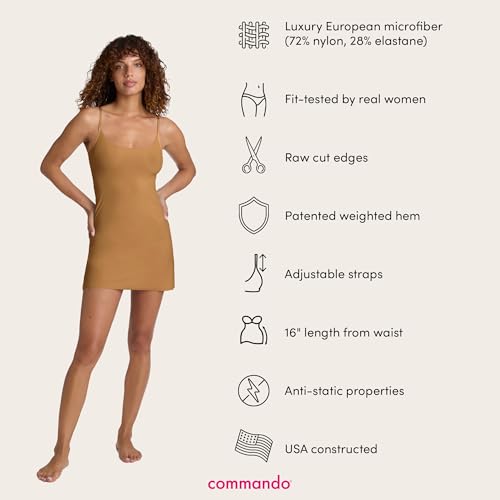 Image of commando - Classic Mini Cami Slip | Short Full Slip Perfect for Sheer Dresses | Anti Static | Smooth, Barely-There Feel