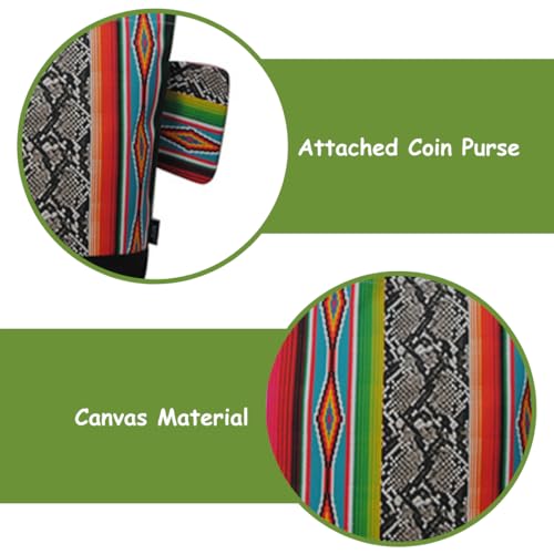 Image of NGIL Medium Top Zipper Closure Canvas Tote Bag with Attached Matching Coin Purse For Moms and Nurses