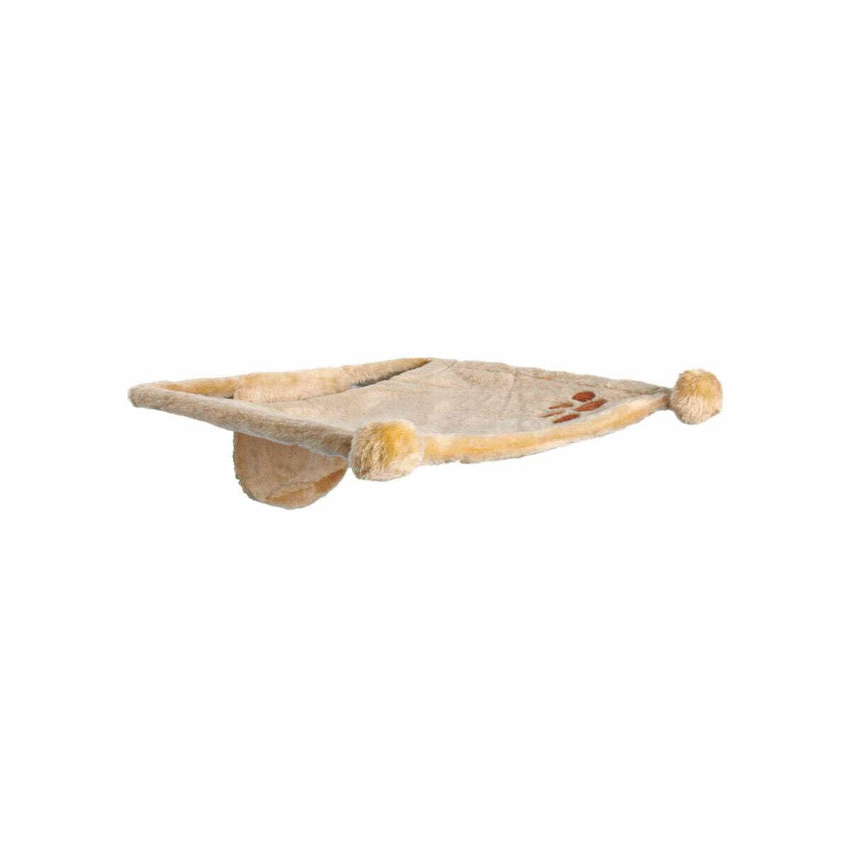 Trixie 43511 Pluszowe siedzisko hamakowe do mocowania na ścianie, 42 × 41 cm, beżowe