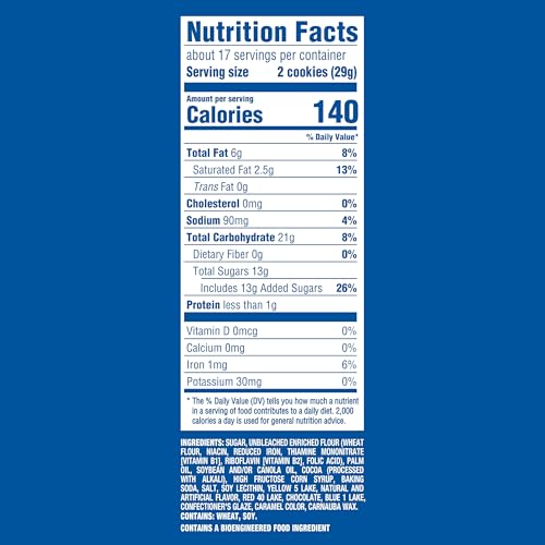 Image of OREO Toffee Crunch Creme with Sugar Crystals Chocolate Sandwich Cookies, Family Size, 17 oz