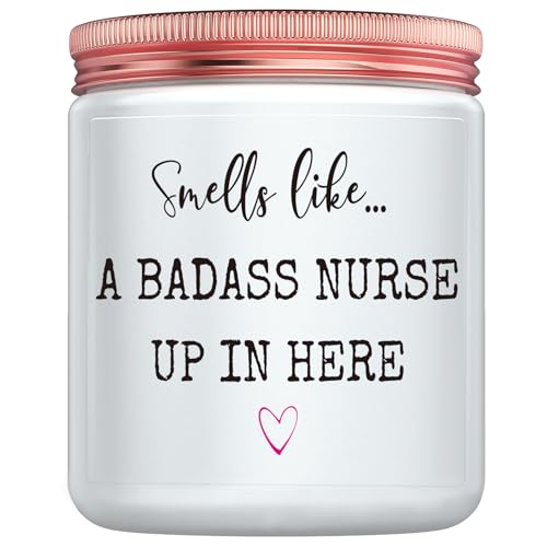 Nurse Appreciation Gifts, Nurse Graduation Gift for Women, Funny New Nurse Week Birthday Christmas Candle Gift, Nurse Practitioner LPN RN Gifts