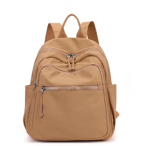 Image of Tanweibago Mini Nylon Women Backpacks,11L Small Ladies backpacks Casual Lightweight Women Shopping Travel Daypack (Y2-Camel)