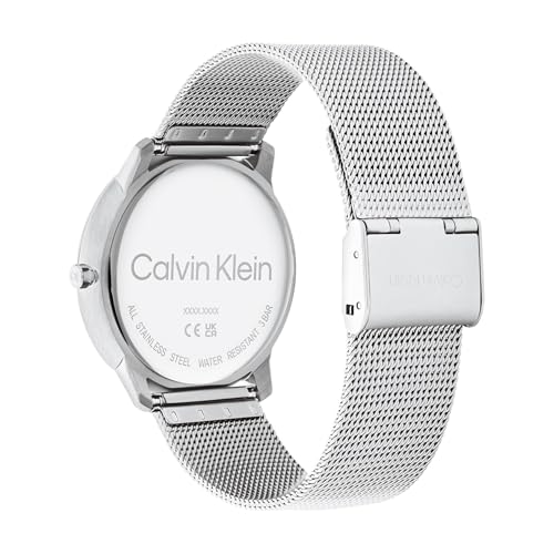 Image of Calvin Klein Women's CK Iconic - 35mm 2H Quartz Watch - Stainless Steel Mesh Bracelet - Water Resistance 30 Meters - Premium Fashion Timepiece for Everyday Style - Gift for Her