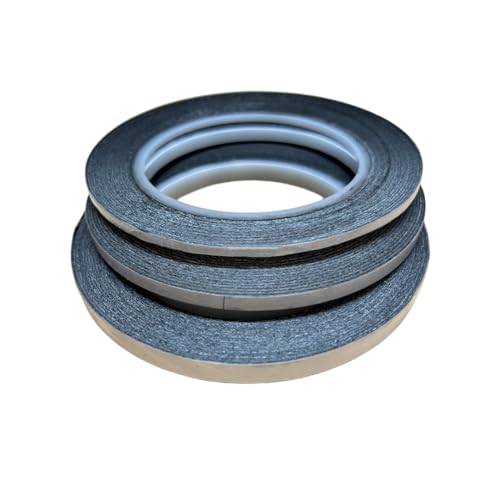2mm x 25m Double-Sided Carbon Conductive Tape, 82 Ft (25m) Length, 2~40mm Width, SEM, EDS Electron Microscope consumables (Non Woven Fabric Substrate, 2 mm Width)