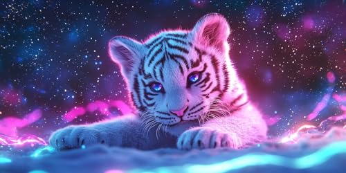 5D Diamond Painting Le tigre pour une décoration murale salon moderne et zen