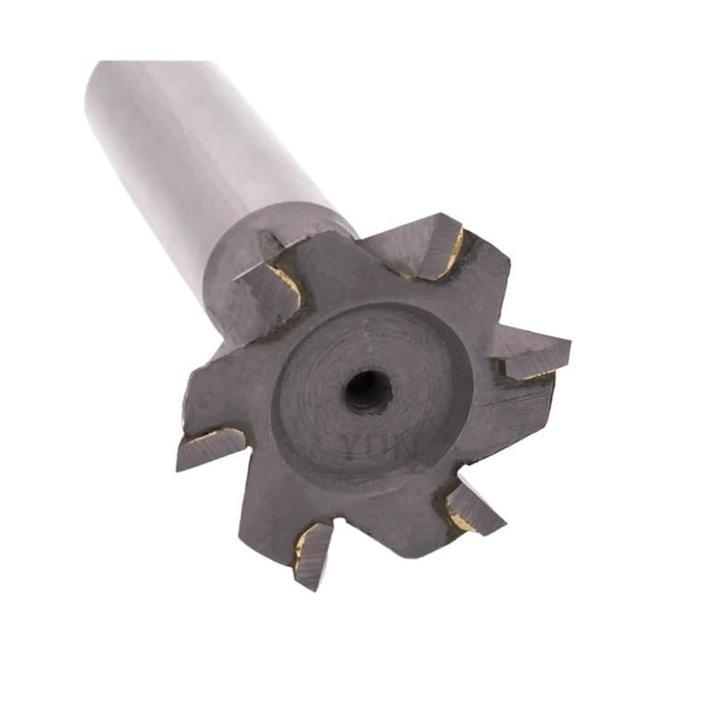 Dovetail Milling Cutter - 45° & 60° Angle T-Slot Milling Cutter, D12-60mm, Welding Insert Tungsten Carbide Tools for CNC Machine Tool(D25x100Lx4T-60)