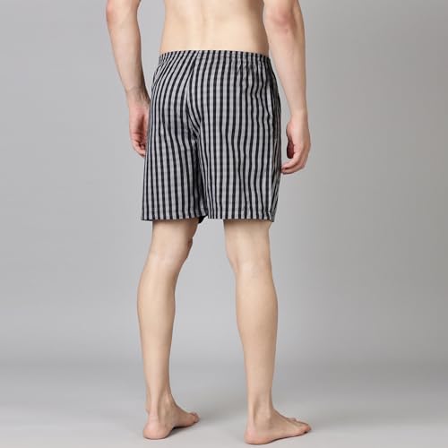 Image of Levi's 024 Boxer Shorts for Men | 100% Poplin Cotton | Checked Men's Boxers | Durable & Breathable | Smooth Hand-Feel | Inner Elastic Waistband | Functional Fly | Relaxed Leg Opening | Pack of 1
