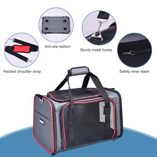 Soft-Sided Kennel Pet Carrier for Small Dogs, Cats, Puppy, Airline Approved Cat Carriers Dog Carrier Collapsible, Travel Handbag & Car Seat Soft-Sided Kennel Pet Carrier for Small Dogs, Cats, Puppy, Airline Approved Cat Carriers Dog Carrier Collapsible, Travel Handbag & Car Seat