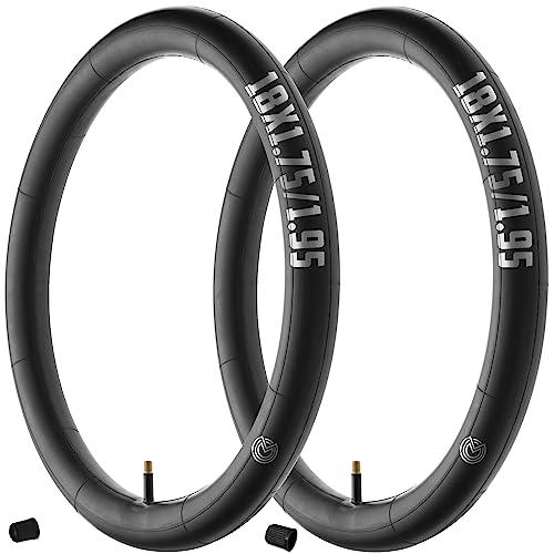MOOVMOOV 18 Inch Inner Tubes, Compatible with 18x1.75, 18x1.85, 18x1.90 and 18x1.95 Tyres (ETRTO 47-355 to 50-355)