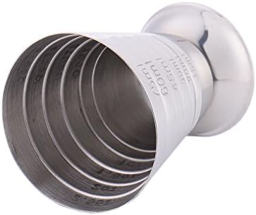 75ml / 5tbsp Stainless Steel Wine Cocktail Measuring Cups with Scale