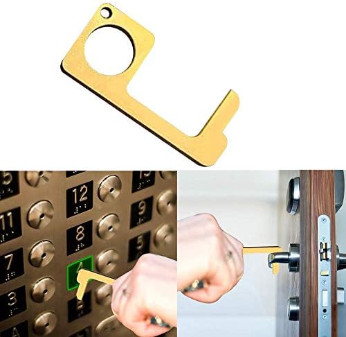 Basde Hygienic Door Handle Door Opener, The Contactless Button Tool, Elevator Press Stick, Easy to Carry - Zero Touch Reusable Handle Tools for Push The Elevator Button Open Door