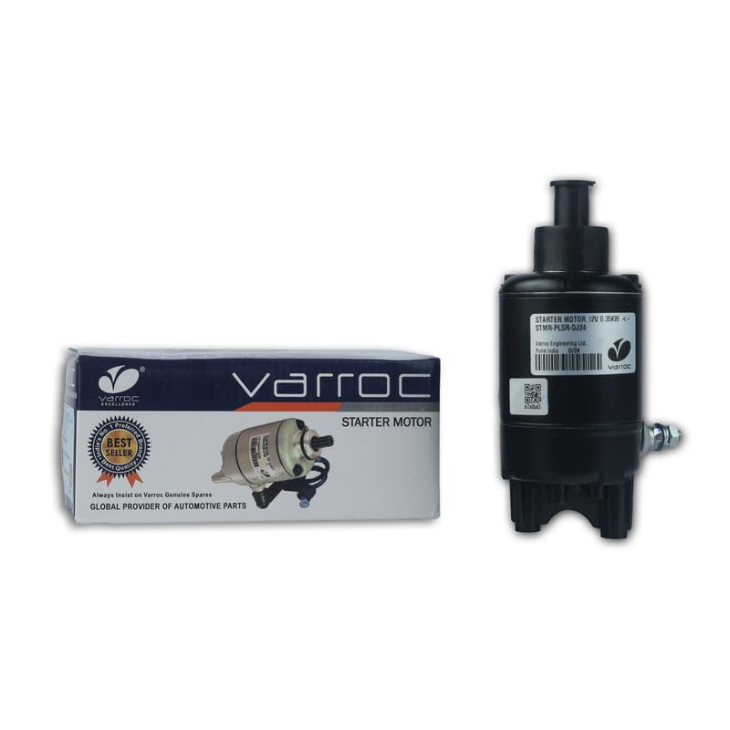 VARROC Starter Motor PLSR 180 UG3 | Superior Starter Motor | Ideal for OEM Replacement | Durable Build | Resists Heat & Vibrations | Reduces Battery Stress-image-36