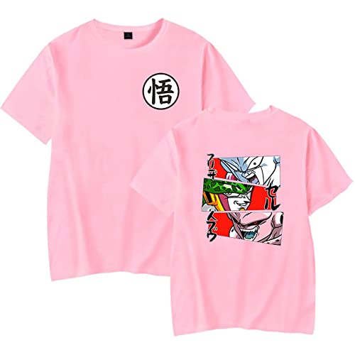 westtrend Anime T-Shirt imprimé Dragon Ball en Vrac Confortable à Manches Courtes à col Rond T-Shirt pour Hommes et Femmes Cover