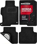 Floor Mats for Honda Accord 2013 2014 2015 2016 2017 Sedan 9 - Tailored 3D Fit - Front & Rear Set of 4 - Rubber Anti-Slip Back - All Weather Car Liner Floormats