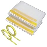 2 Packs 108x144 Inches Furniture Drop Cloth Cover, High Density Painter's Plastic Sheeting, Protective Painting Tarp Clear Waterproof Dustproof Cover for Painting, Sofa ,Moving, Slipcover and Bed