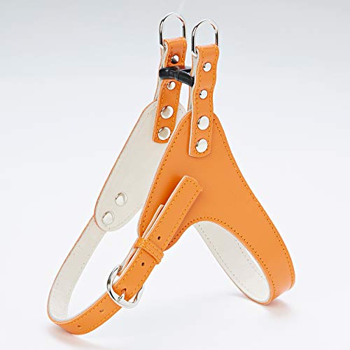 アドメイト (ADD. MATE) レザースタイル ハーネス 胴輪 SSサイズ オレンジ