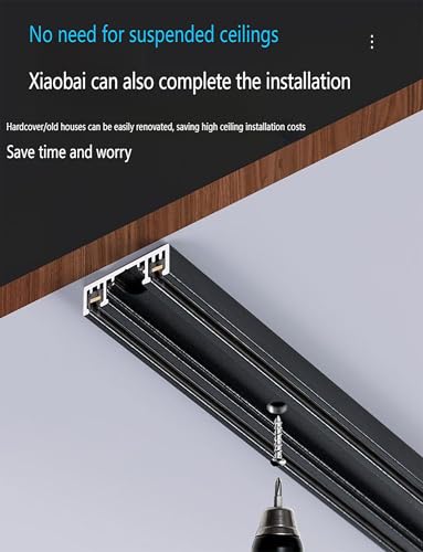 Rail d'éclairage LED magnétique – Rail en aluminium pour montage mural ou au plafond, compatible avec les spots magnétiques