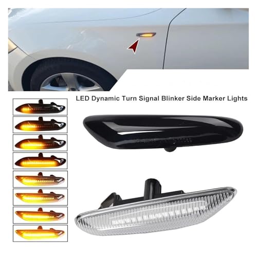 Feu position latéral LED dynamique avec clignotant à défilement pour BMW E90 E60