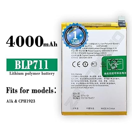 Image of Original BLP711 Battery for Oppo A1K / CPH 1923 Battery with 1 Year Warranty ****(N23)