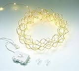 60 warmweiße LEDs verbreiten einen angenehm gemütliches Licht das zum wohlfühlen einlädt