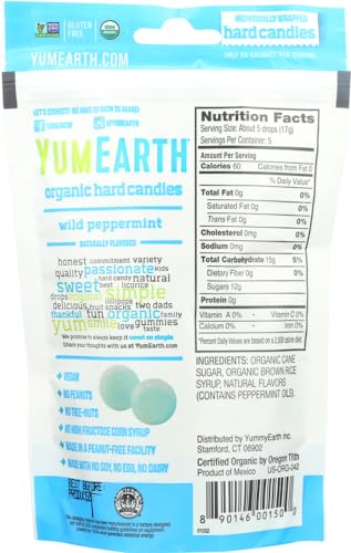 Yummy Earth Yumearth Organic Hard Candies Wild Peppermint -- 3.3 Oz thumb #2