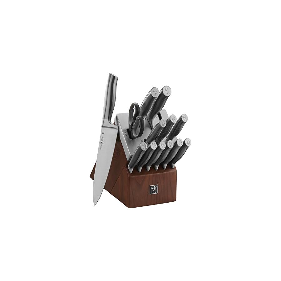 JA-Henckels-International-Graphite-14-pc-Self-Sharpening-Block-Set HENCKELS Graphite 14-piece Self-Sharpening Knife Block Set for Paring, Boning, Santoku, Chefs, and Carving, Kitchen Shears, German Engineered Informed by 100+ Years of Mastery, Black